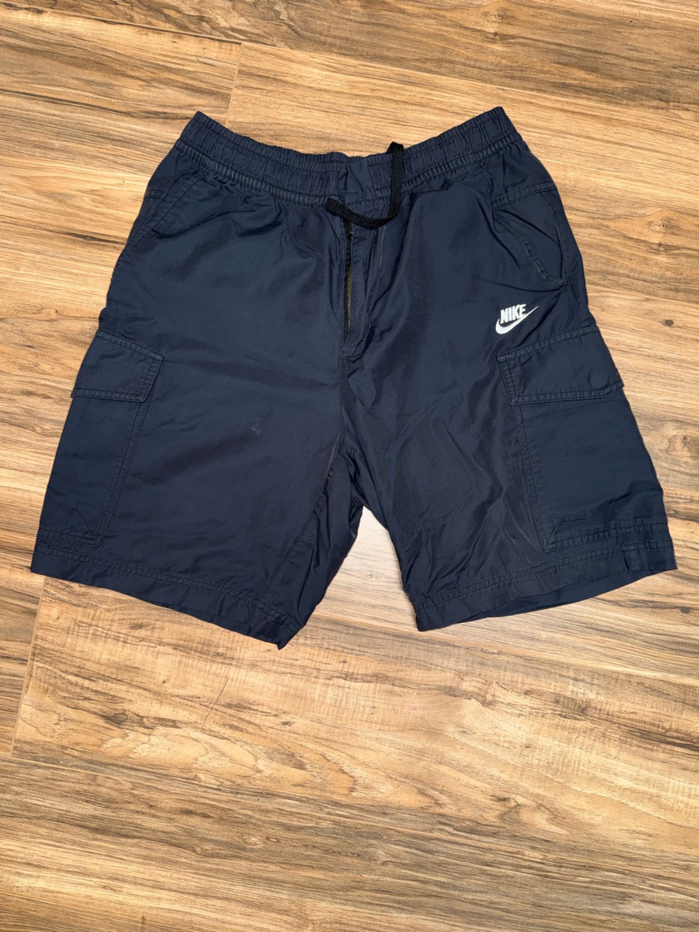 Nike Men’s Dark Navy Cargo Shorts with Logo